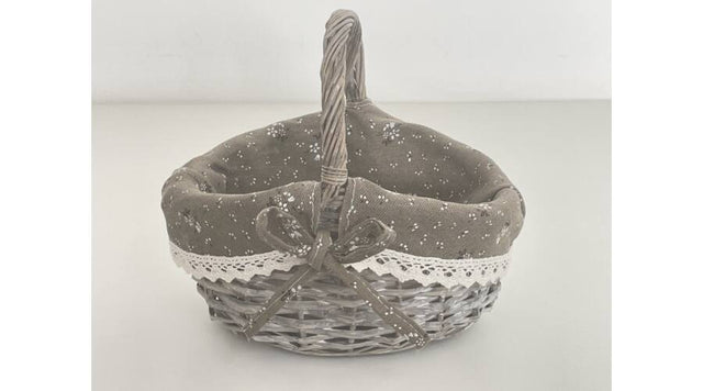 imagine produs Cos cu maner 24x17x19cm gri