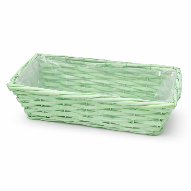 Bol dreptunghiular din bambus 30x14/10cm verde