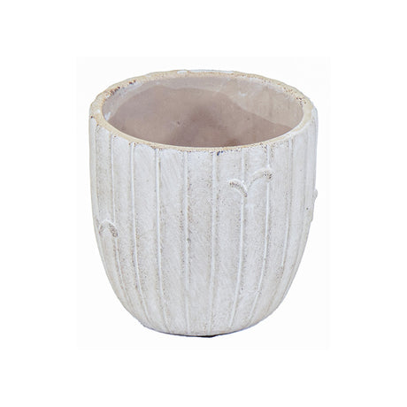 imagine produs Ghiveci din piatra Kinsley 19,5x18cm antracit