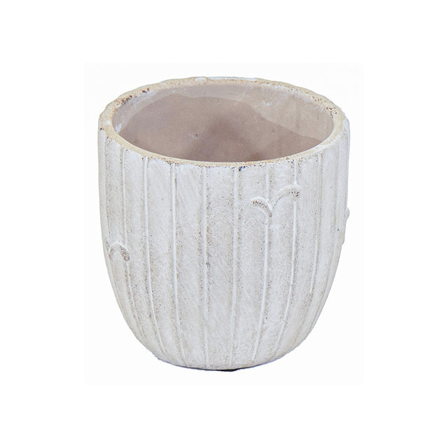 imagine produs Ghiveci din piatra Kinsley 19,5x18cm antracit