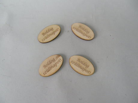 imagine produs Dec.lemn 5x3cm s/10 Happy Day