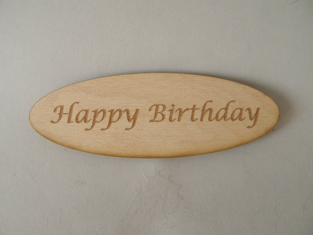 imagine produs Dec. lemn 15x5cm happy birthday