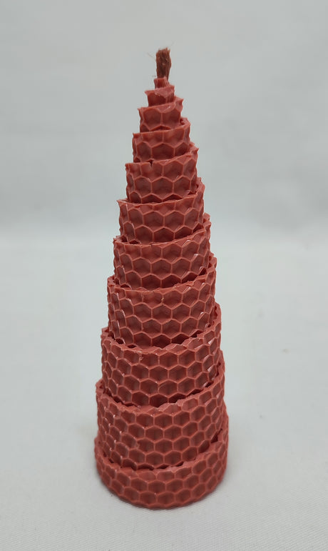 imagine produs Lumanare tip brad din ceara naturala 13x4.5cm