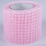 Banda decor plasa simpla 10cm roz