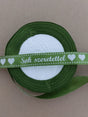 imagine produs Banda decor saten 1.5cmx25y Sok Szeretettel verde