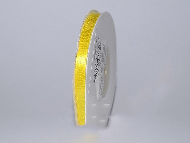 Banda decor saten 6mmx25y galben lamaie