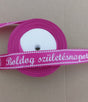 imagine produs Banda decor saten 2.5cmx25y Boldog Szuletesnapot ciclam