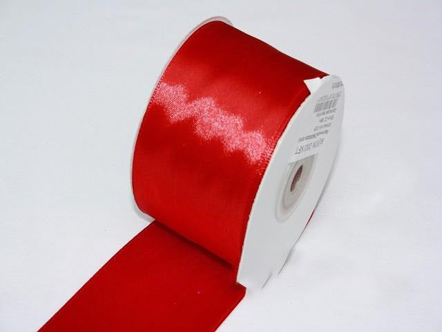 BANDA DECOR SATEN 5CMX25Y ROSU