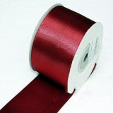 Banda decor saten 5cmx25y bordeaux