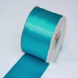 Banda decor saten 5cmx25y albastru turcoaz