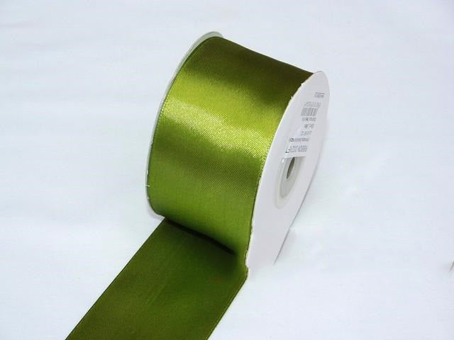BANDA DECOR SATEN 5CMX25Y VERDE MUSCHI INCHIS