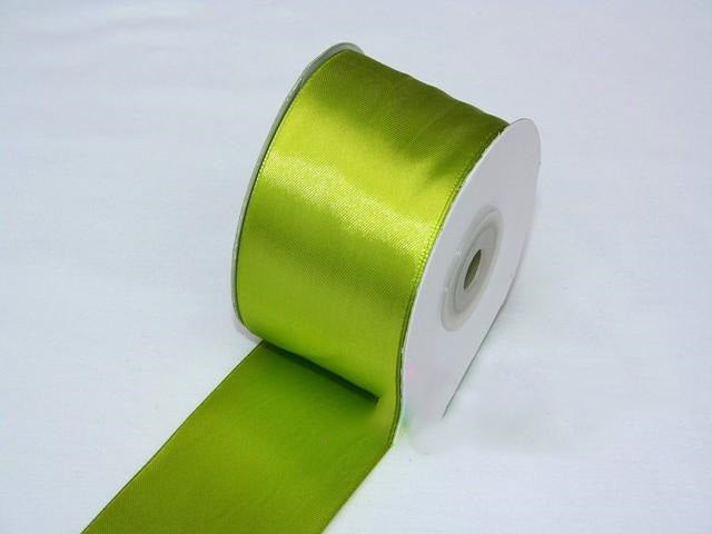BANDA DECOR SATEN 5CMX25Y VERDE MUSCHI DESCHIS