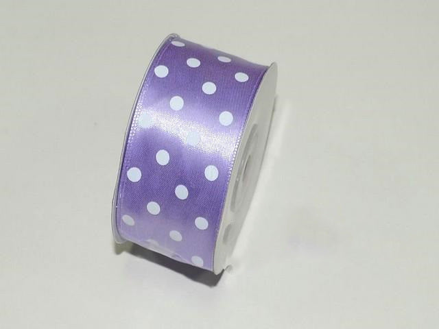 BANDA DEC. SATEN CU BULINE 3.8CMX25Y MOV DESCHIS