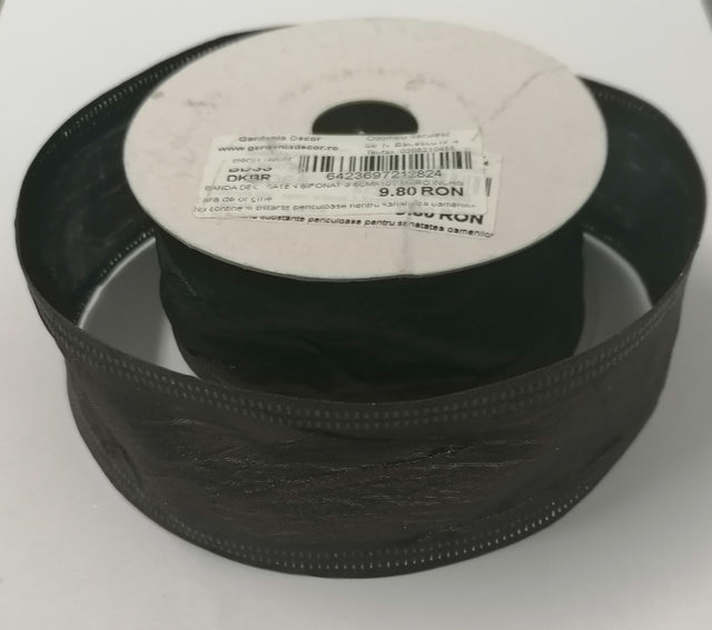 BANDA DEC. SATEN SIFONAT 3.8CMX10Y MARO INCHIS