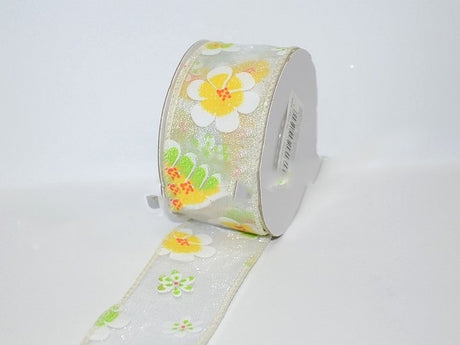 imagine produs Banda decor cu flori 38mmx10m
