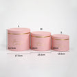 imagine produs Set cutii din carton rotunde S/3 roz