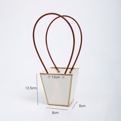 imagine produs Pungi Ptr.Aranjamente Florale 12X8X12.5cm  alb