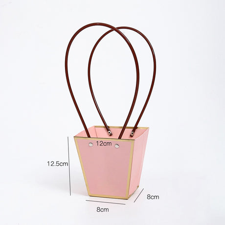 imagine produs Pungi Ptr.Aranjamente Florale 12X8X12.5cm roz