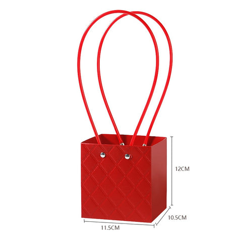 imagine produs Pungi ptr.aranjamente florale 11.5x10.5x12cm rosu