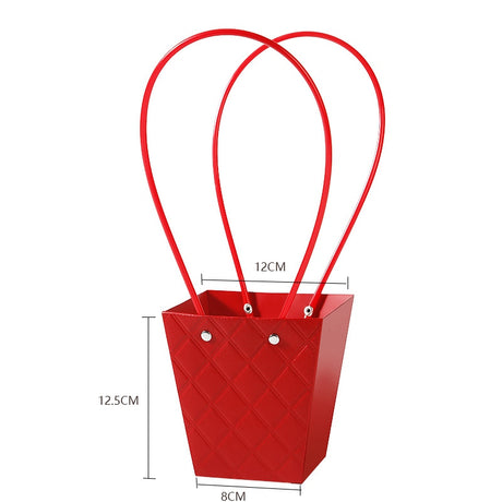 imagine produs Pungi ptr.aranjamente florale 12x8x12.5cm rosu