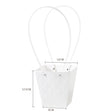 imagine produs Pungi ptr.aranjamente florale 12x8x12.5cm alb