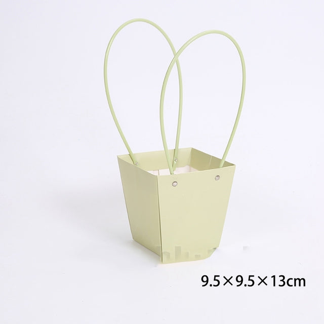imagine produs Pungi ptr.aranjamente florale 9.5x9.5x13cm verde