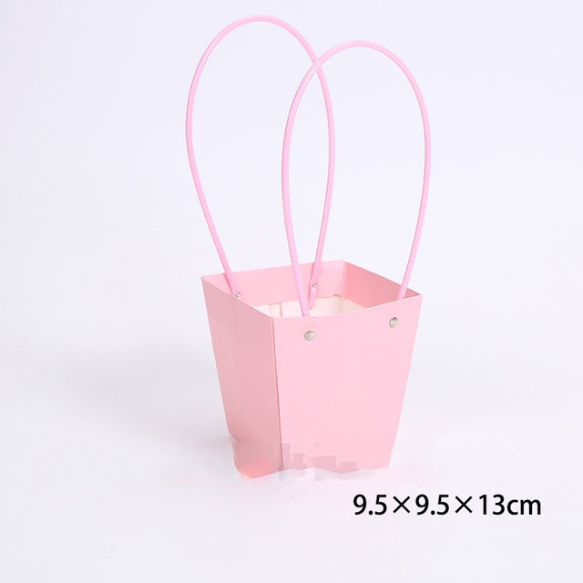 imagine produs Pungi ptr.aranjamente florale 9.5x9.5x13cm roz