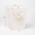 imagine produs Pungi cadou cu fereastra 28x18x25cm alb