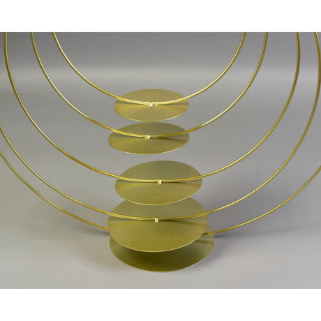 Set cerc metalic pe talpa 20/25/30/35/40cm aurii