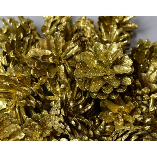 Conuri trandafiri auriu cu glitter