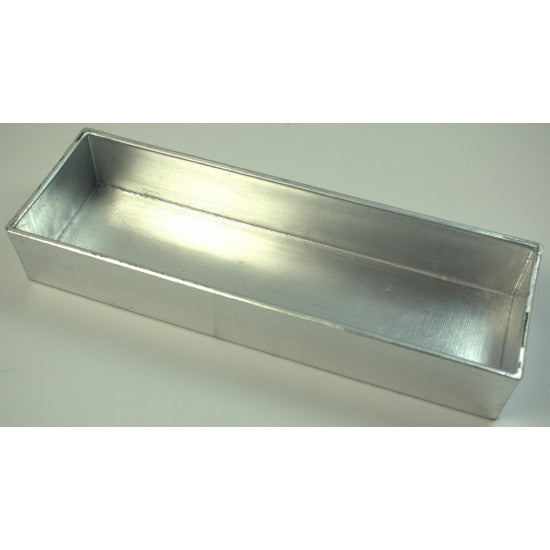 Vas plastic 32x10,5x5cm argintiu