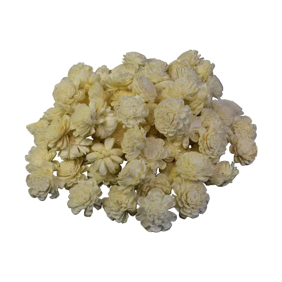 Capete floricele ming 6cm preparate înălbite (set 100 buc.)