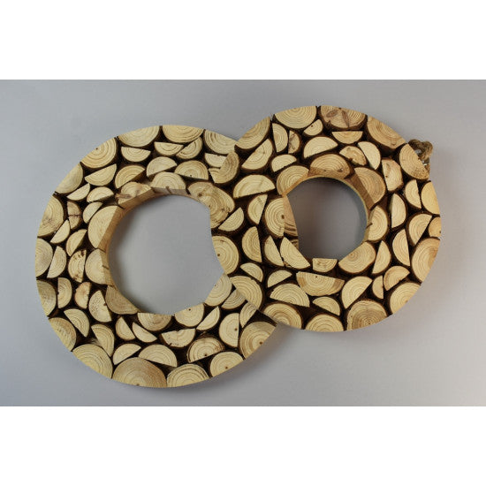 Coronita din bucati lemn 30cm(grosime)2,5cm