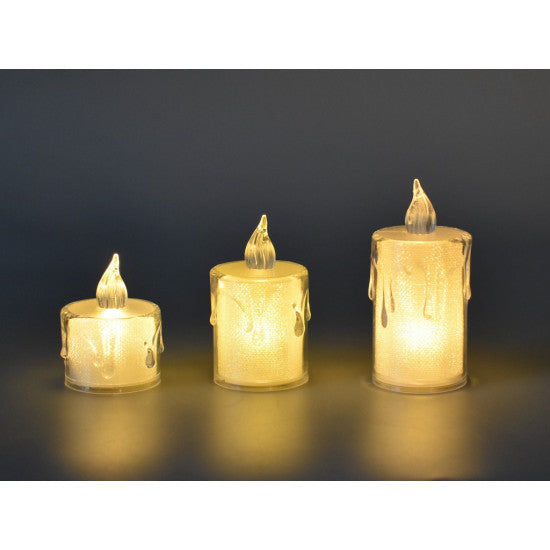 Lumanari pastile cu led 4,5cm 24buc/pachet