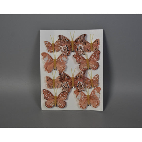 Fluturi cu clame 5-8cm piersica
