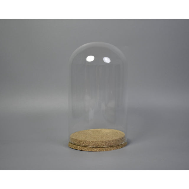 Cupola din sticla cu blat din pluta 20x12cm