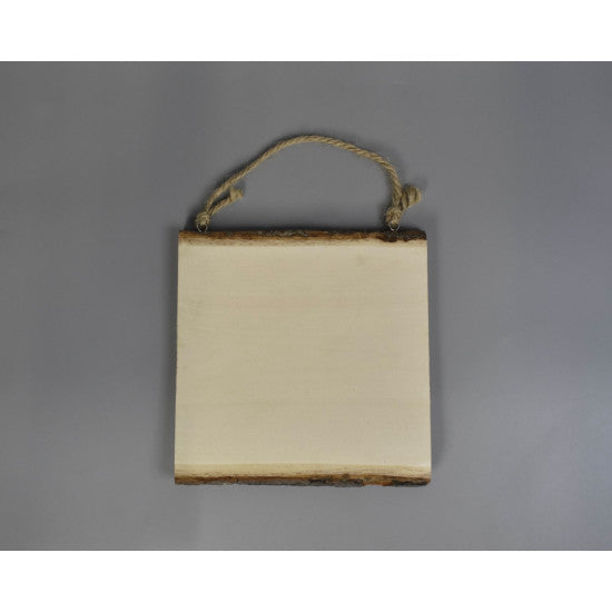 Tablita din lemn de agatat 17x17cm natur
