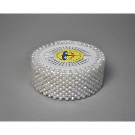Ace cu margele mici S/480 alb