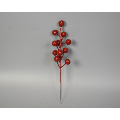 Creanga cu bilute 22cm 15buc/pachet rosu
