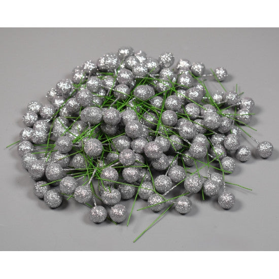 Pick bilute 1,2cm argintiu&glitter