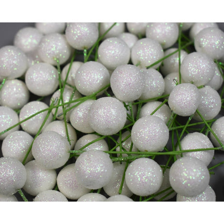 Pick bilute 2cm alb&glitter
