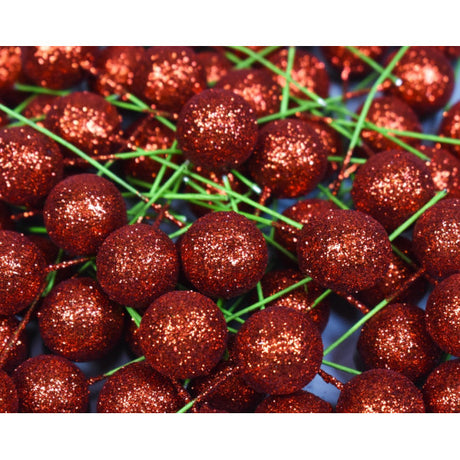 Pick bilute 2cm rosu/glitter