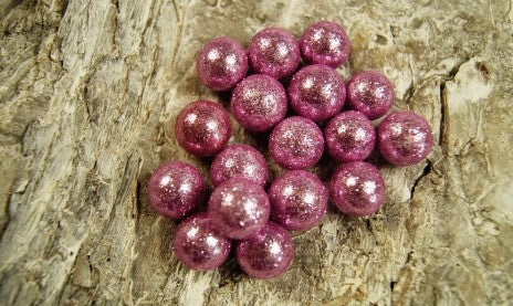 Bile polistiren 1.5cm roz&glitter