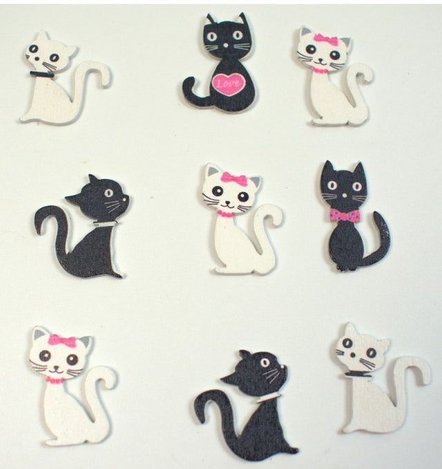 Fig.pisica 2.5x2.2cm cu cravata