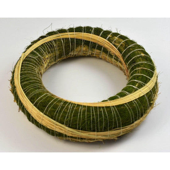 Coronita paie invelit sisal/sorg 20cm verde