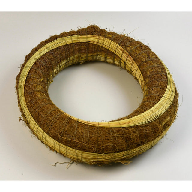 Coronita invelita cu sisal/sorg 25cm maro