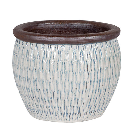 imagine produs Bol ceramic Shiwan Eros 28x21 cm alb