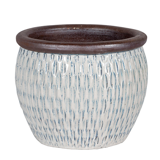 imagine produs Bol ceramic Shiwan Eros 28x21 cm alb