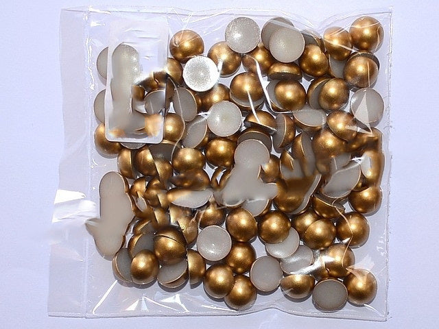 imagine produs Margele jumatati 12mm S/100 auriu mat