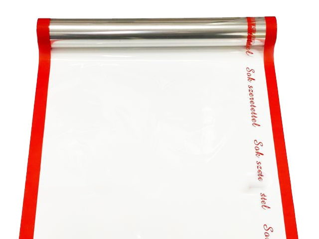 Folie sul transparent 50cmx10m rosu